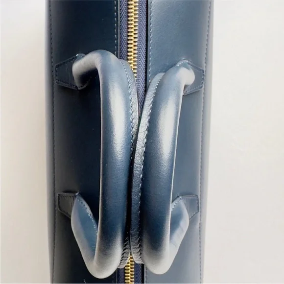 Mansur Gavriel Navy Satchel Bag - Picture 12 of 14